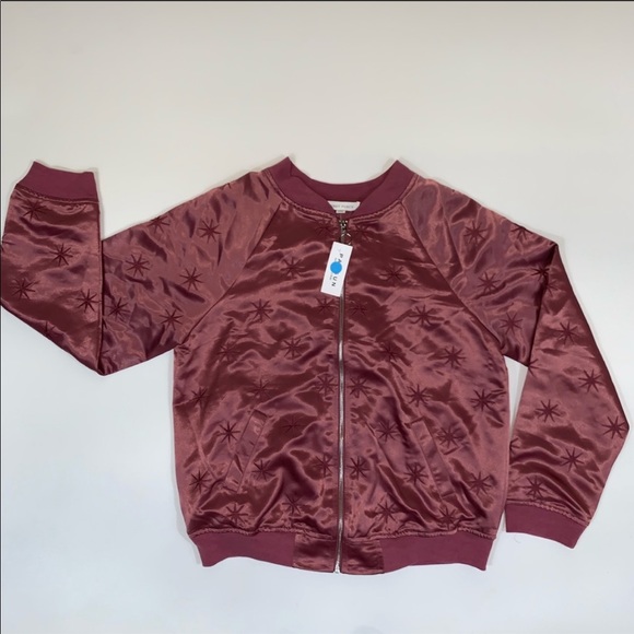 Wine Bomber Jacket - Picture 4 of 6